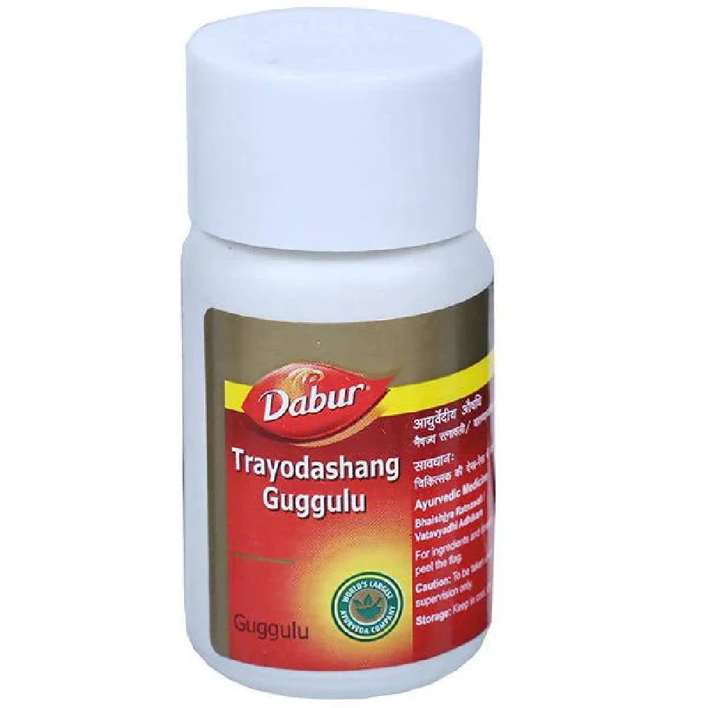 Dabur Trayodashang Guggulu, 40 Tablets-1.webp
